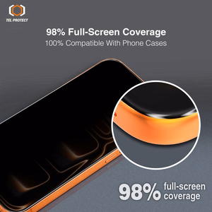 Tempered glass Tel Protect 10X Privacy DLC Diamond Coating jaoks Iphone 16 Pro/17