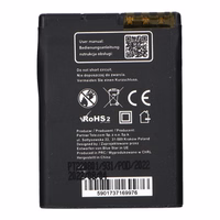 Aku jaoks Nokia 6111 / 7370 / N76 / 2630 / 2760 / N75 / 2600 Classic 1000 mAh Sinine Star Premium