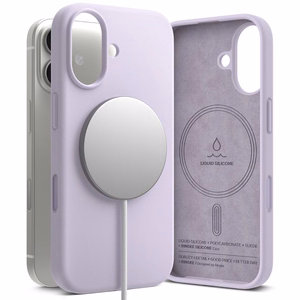 Ringke Silicone Magnetic MagSafe Ümbris jaoks iPhone 17 - Lilla