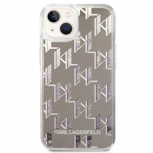 Karl Lagerfeld KLHCP14MLMNMS iPhone 14 Plus 6.7 "hardcase hõbedane / hõbedane Liquid Glitter Monogram