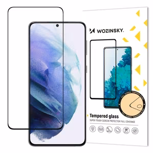 Ekraanikaitseklaas "Wozinsky 5D Full Glue" Samsung G991 S21 5G jaoks, ümbrisega ühilduv, must