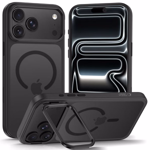 Tech-Protect MagStand MagSafe CC ümbris mudelitele iPhone 18 Pro Max / 17 Pro Max, mattmust