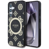 GUESS ümbris jaoks SAMSUNG S25 GUHMS25SH4PYEEK (Magnetic IML Peony jaoks 4G Background) must