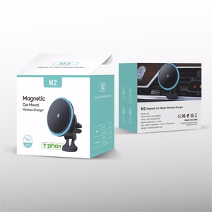 CAR HOLDER T-PHOX iMAG MAGNETIC WIRELESS BLACK