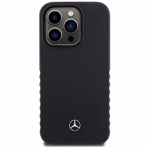 Mercedes Smooth Leather ümbris jaoks iPhone 15 Pro - must