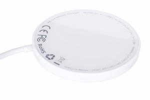 AUKEY Aircore Magnetic LC-A1 juhtmevaba magnetiline Qi laadija USB-C 15W valge