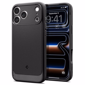 Spigen Rugged Armor MagSafe ümbris mudelile iPhone 18 Pro / 17 Pro – värv: mattmust