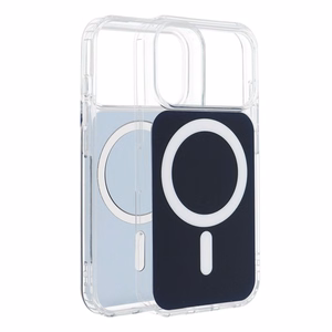 Clear Fusion Mag Cover ümbris mudelile iPhone 15, MagSafe'iga ühilduv – tumesinine