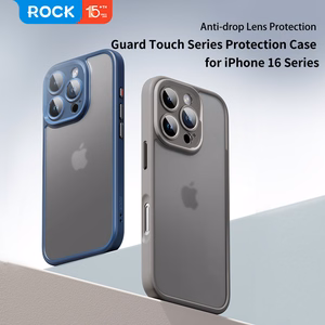 Rock Guard Touch Matte Series Ümbris jaoks Iphone 16 Pro sinine