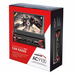 Audiocore AC9100 radio Car Digital Black, Red