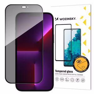 Privacy glass with Anti Spy filter jaoks iPhone 15 Pro Wozinsky Privacy Glass - must
