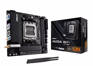 Asrock A620AI WiFi emaplaat AMD A620A Socket AM5 mini ITX