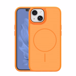 Frame Thin Mag ümbris for iPhone 15 6,1" oranž