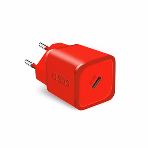 SBS TETRGAN1C20R 20W GaN Wall Laadija koos Power Delivery - punane