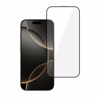 Tel Protect Full Glue 6D Karastatud klaas jaoks IPHONE 16 PRO MAX Must - 10 PACK