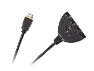 Kaabliga HDMI-lüliti, 2 sisendit / 1 väljund