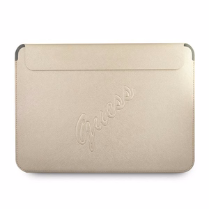 Guess Saffiano Script ümbris jaoks a 13" laptop - kuldne