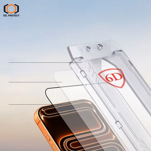 Tel Protect Dust-Free Easy Fit Privacy Full Glue 6D закаленное стекло для Iphone 15 черное