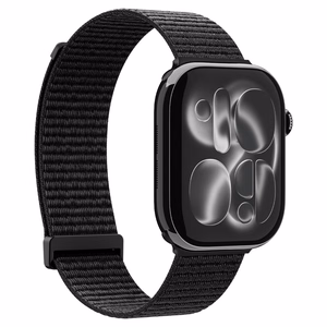 Spigen WBF01 rihm mudelitele Apple Watch 44 / 45 / 46 / 49 mm, must