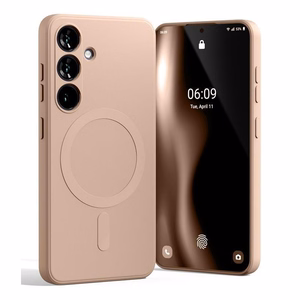 Mercury Semi-Silicone MagSafe ümbris Samsung S24 FE jaoks, liivaroosa