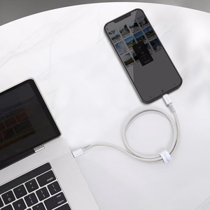 USB cable Baseus High Density Braided PD20W Type-C to Lightning 1.0m valge CATLGD-02