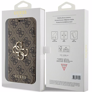 Guess 4G Metal Logo ümbris jaoks iPhone 15 Pro - brown