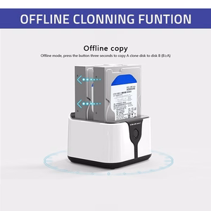 Qoltec 50309 HDD/SSD 2.5" 3.5" Dokkimisjaam SATA III USB 3.0 5Gb/s Kloonimine