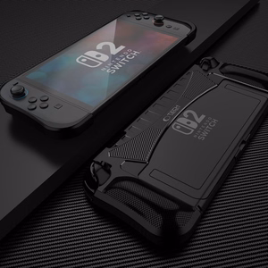 Tech-Protect TPUCarbon Ümbris jaoks Nintendo Switch 2 - Must