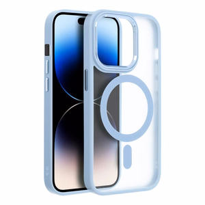 MATTE MAG COVER Ümbris compatible with MagSafe jaoks IPHONE 16 Pro Max sinine