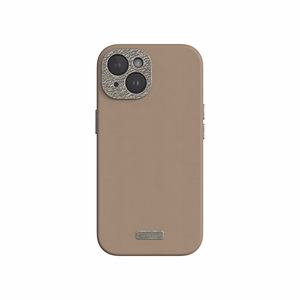 Moshi Napa MagSafe kvaliteetsest vegannahast ümbris seadmele iPhone 15, Woodsmoke Brown värvitoonis