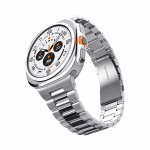 Spigen Modern Fit Band metallrihm Samsung Galaxy Watch Ultra 47 mm kellale, hõbedane