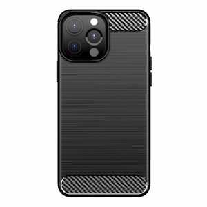 Carbon Case Paindlik kate TPU ümbris iPhone 13 Pro Max jaoks must