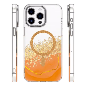 Epoxy Mag ümbris iPhone 14 Pro 6,1" oranž