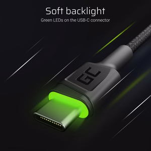 Green Cell KABGC13 – USB-A to USB-C kaabel, USB 2.0, 2 m, must