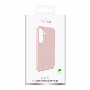 Puro Icon Silicone Ümbris jaoks Samsung Galaxy S25 - roosa