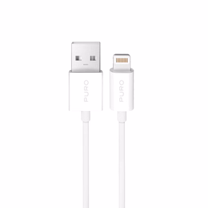 Puro TPE 12W USB-A - Lightning Kaabel 2m - valge