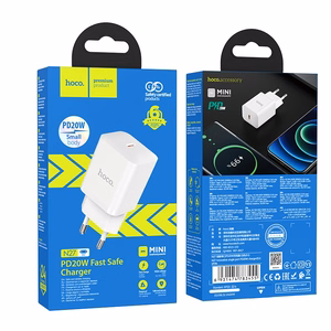 Laadija Hoco N27 20W USB-C valge