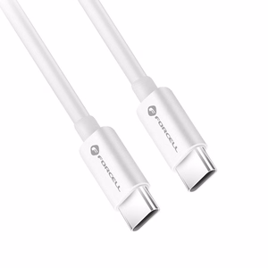 Kaabel USB C to USB C Forcell F-Energy QC4.0 PD 3A 60W 0,25 m C338 valge