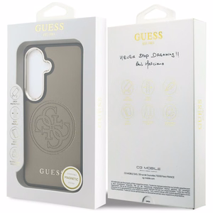 Guess ümbris Perforated Logo MagSafe Samsung Galaxy S26 pruun