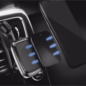 Badge jaoks magnet car hoidja must and hõbedane