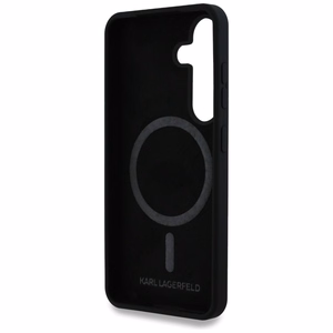 Karl Lagerfeld Silicone Double Heads And Circle MagSafe Samsung Galaxy S25 Plus ümbris must
