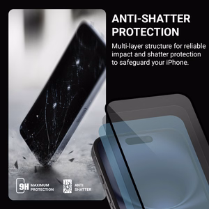 Crong Nano Glass painduv 100D hübriidne ekraanikaitse seadmele iPhone 15 Pro