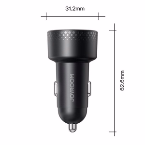 Autolaadija Joyroom „JR-CCD02" must 70W (2xUSB-C) LED-ekraaniga
