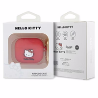 Hello Kitty Silicone 3D Kitty Head ümbris jaoks AirPods 3 - fuchsia