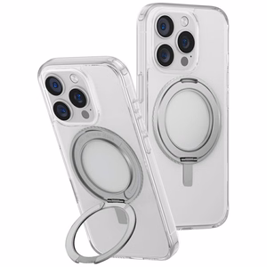 Uniq Swivix 360 Rotating Kickstand Ümbris jaoks iPhone 16 Pro - Läbipaistev