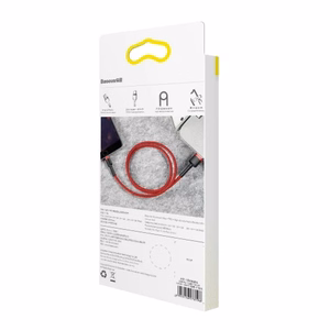 Baseus Cafule USB Lightning кабель 2.4A 1 м (чёрный+красный)