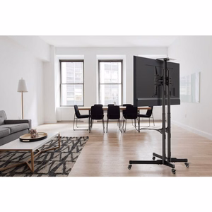 Manhattan TV ja monitori ratastega alus 1 ekraanile, 37–65", must, VESA 200x200–600x400 mm, maks. 40 kg