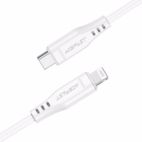 Acefast C3-01 Lightning - USB-C PD kaabel 30W 3A 480Mb/s 1.2m - valge