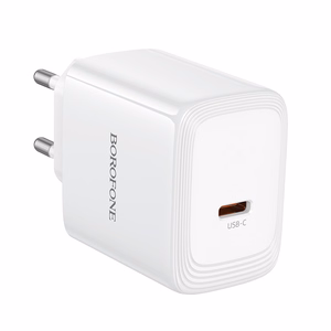 Borofone BN33 Fuente GaN USB-C võrgulaadija QC3.0 PD 40W valge