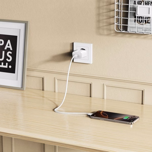 Tech-Protect NC20W PD20W USB-C wall laadija koos USB-C kaabel - valge